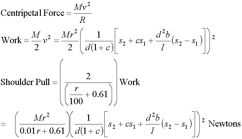derivation of the shoulder pull formula